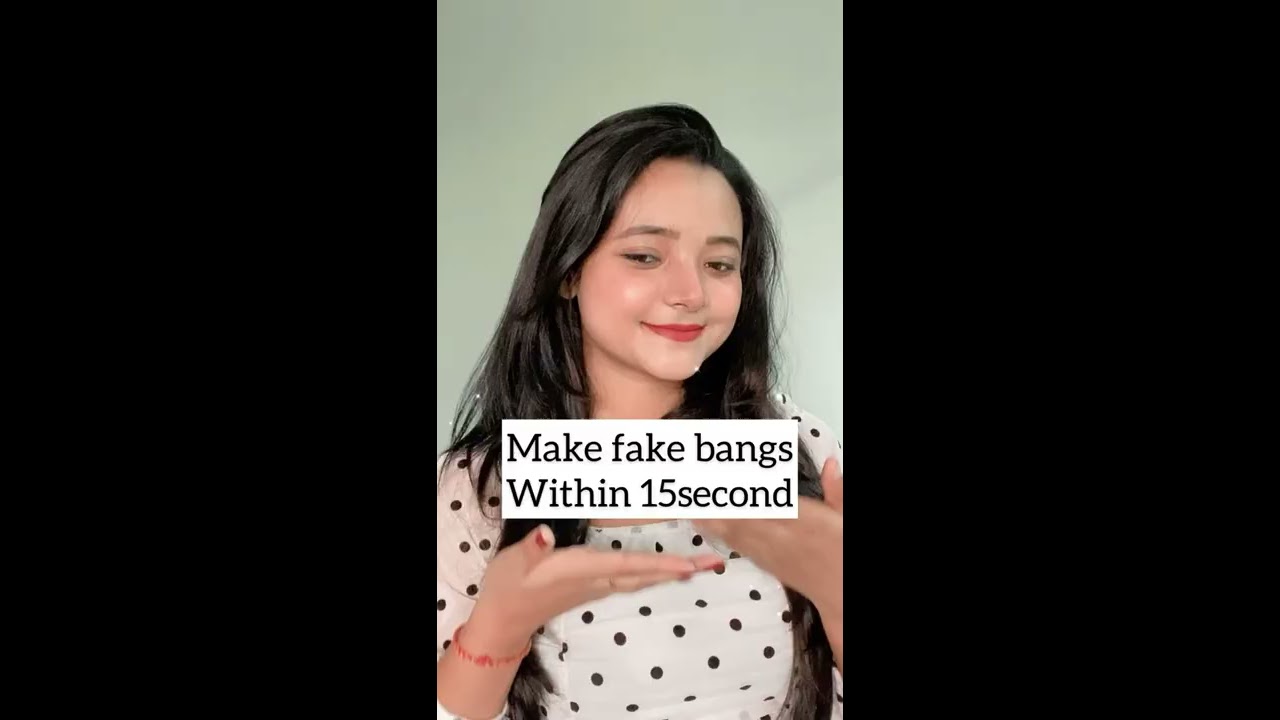 Fake bangs  tutorial by Sumedha