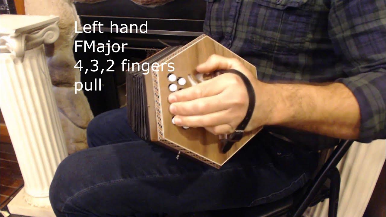 How to Play 20 Button Anglo Concertina Lesson 3 Melody and