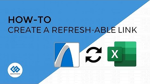 Create a Refresh-able Link from ARCHICAD to Excel!