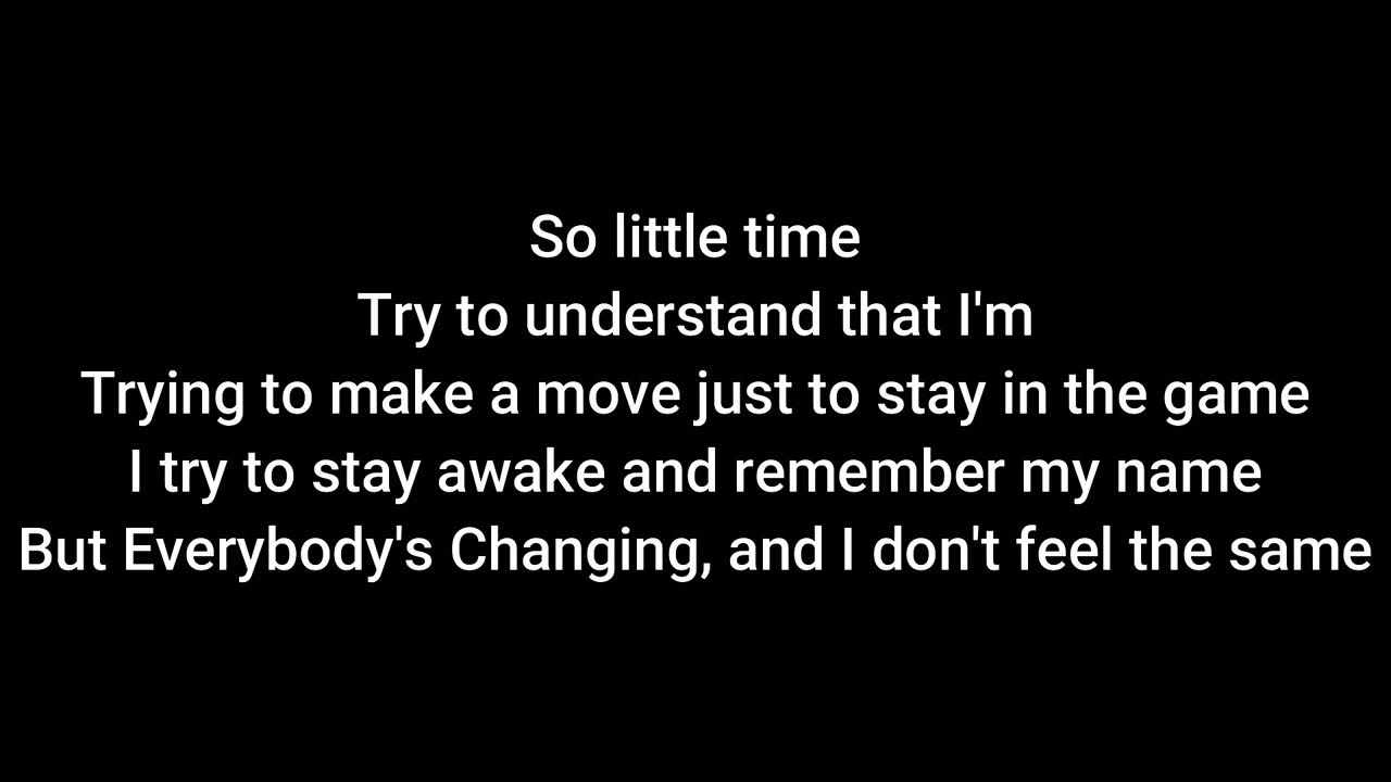 Keane Everybody's Changing Lyrics YouTube