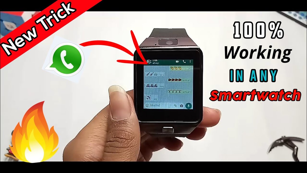 WhatsApp working in dz09 Smartwatch - YouTube