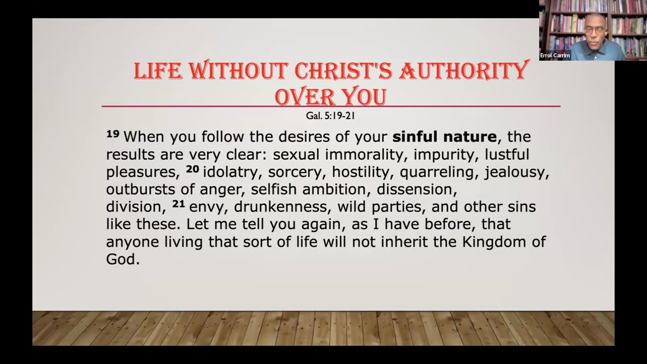 Day 5/21 The Journey of the Bride: Accepting the Authority of Christ for Your Life