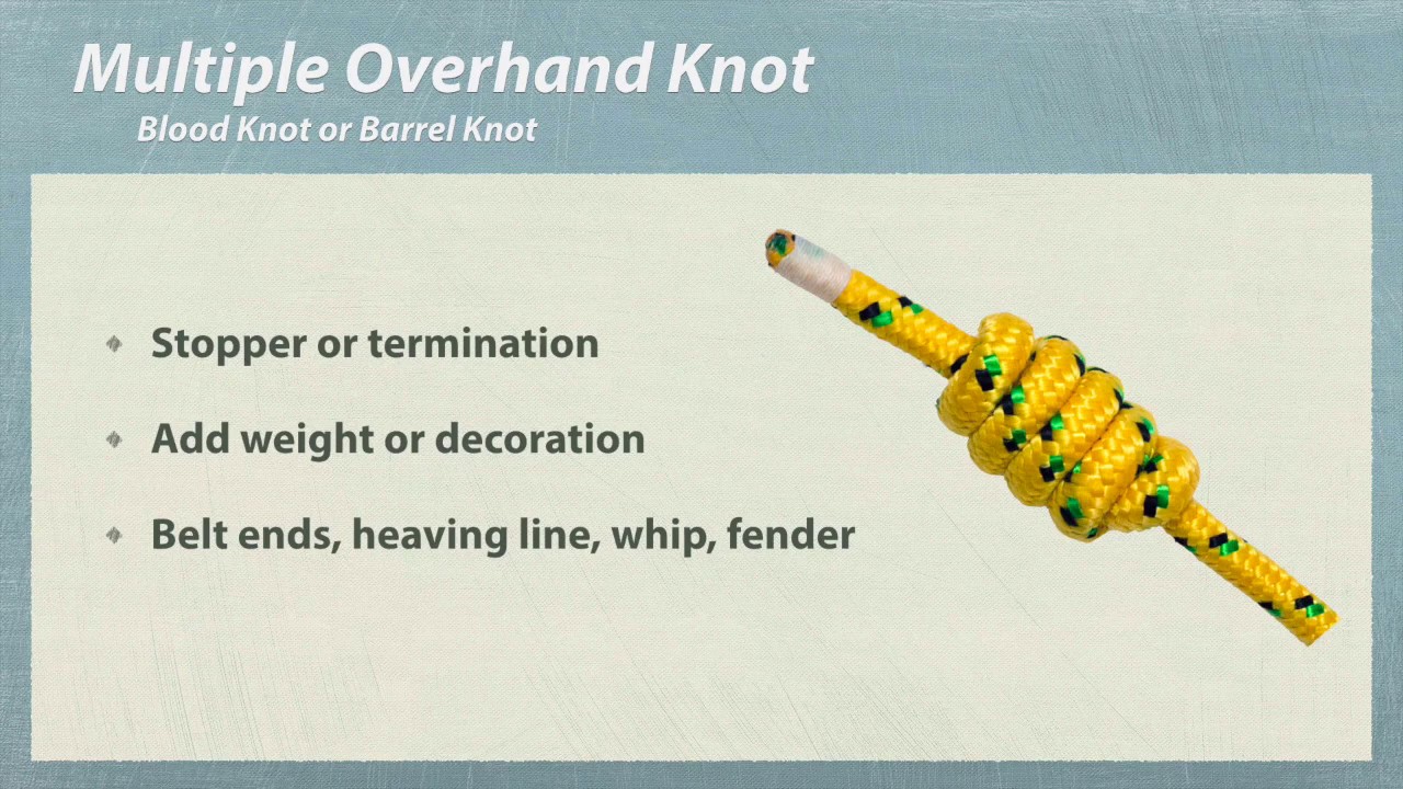 Multiple Overhand Knot YouTube