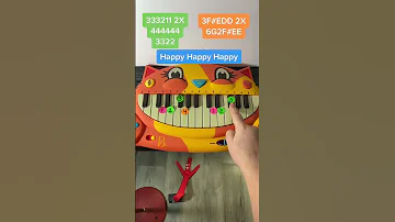 Happy Happy Happy Piano Easy Lesson 😺😺😺