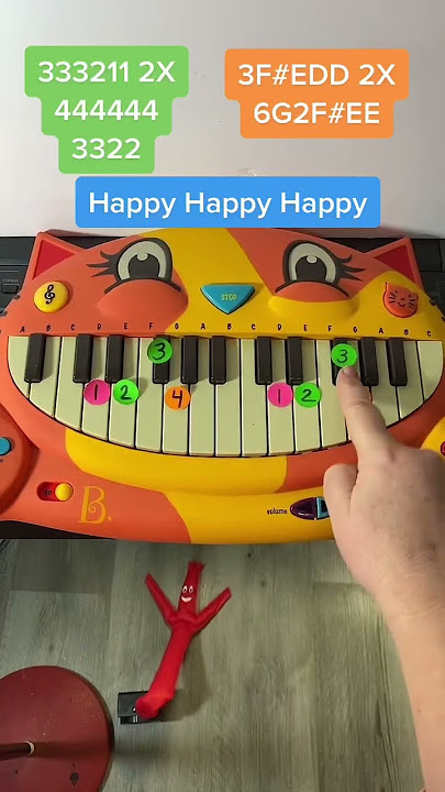 Happy Happy Happy Piano Easy Lesson 😺😺😺