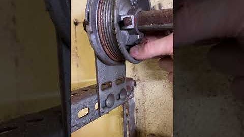 Broken sectional garage door lifting cable (snapped)