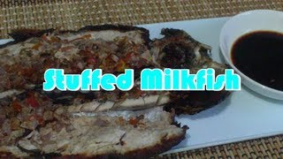 Bangus Na May Kamatis/Sibuyas  At Toyo (Stuffed Milkfish)