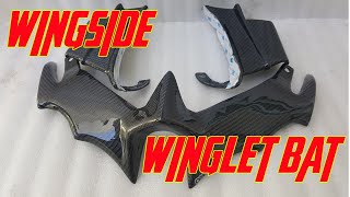 Preview Part Wingside Carbon / black doff and Winglet Bat Carbon yzf-R25 R3