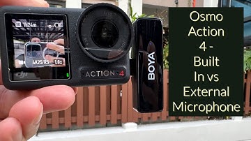 Dji Osmo Action 4 Built In VS External Microphone