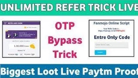 Fanmojo Otp Bypass Raffer Trick 1000% working Trick || Free Paytm Cash #TechnoKingJi