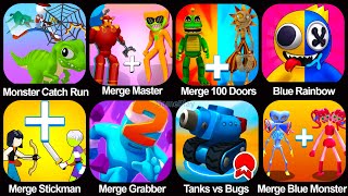 Merge Blue Monster,Merge 100 Doors,Merge Graber,Merge Stickman,Blue Monster Rainbow,Tanks vs Bugs screenshot 4