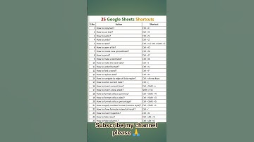 25 Google Sheets Shortcuts to Save Hours Stop wasting clicks. Master these keystrokes and  computer