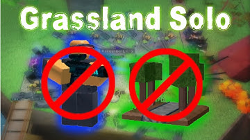Can You Beat Grassland Solo Without Farm/Phaser - Roblox Tower Battles