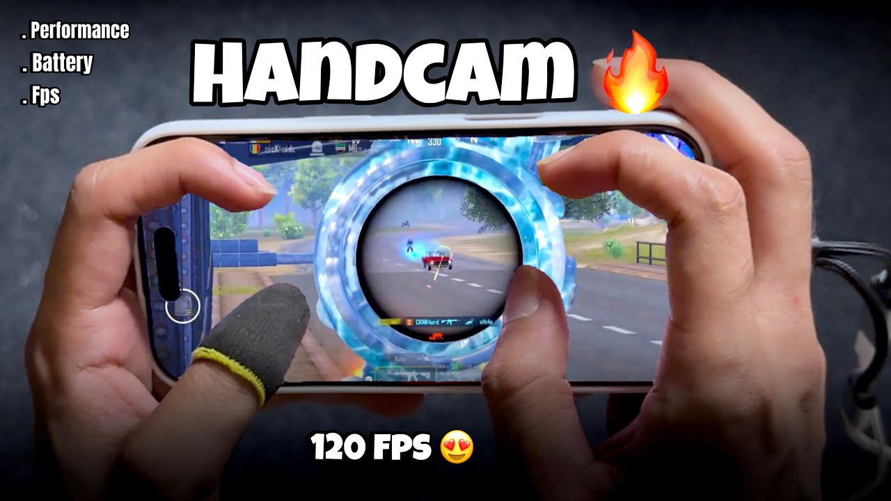 Best HANDCAM 4 Finger + Gyroscope 120fps 🔥 iPhone 16 Pro | BGMI/PUBGM