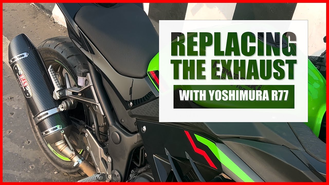 Kawasaki Ninja 300 Yoshimura R77 Exhaust Sound Installation 🔥💥