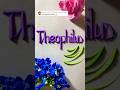 Theophilus #nameinsand #handwriting #sandart #nameart #asmr #calligraphy #satisfying #sandcript