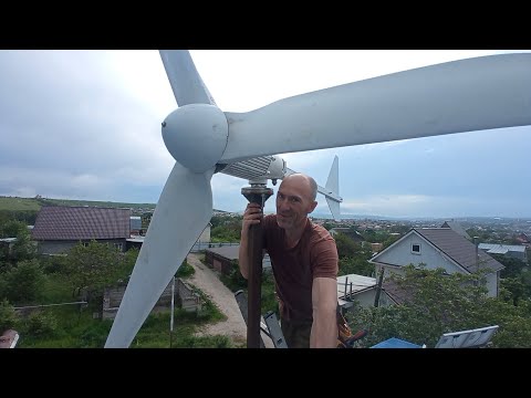 Видео: 2000 ватт ветрогенератор на ветер // Старт // Хвост // Энергия на ветре 4-8 м/с