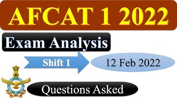 Afcat 1 2022 Exam Shift 1 | Afcat paper analysis | Afcat 1 2022 answer key | Balwinder sir