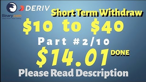 Part#2/10 $14.01 Done $10 to $40 free bot binary.com deriv profit consistent digit differ
