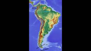 Mapa fizyczna Ameryki Południowej screenshot 1