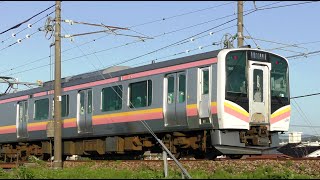 【4K】E129系B27編455M+E129系B22編成448M