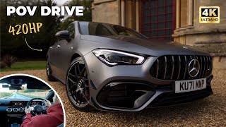 New 420HP CLA45s First drive in RACE MODE!