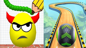 Draw To Smash: Logic Puzzles vs Going Balls - iOS Gameplay