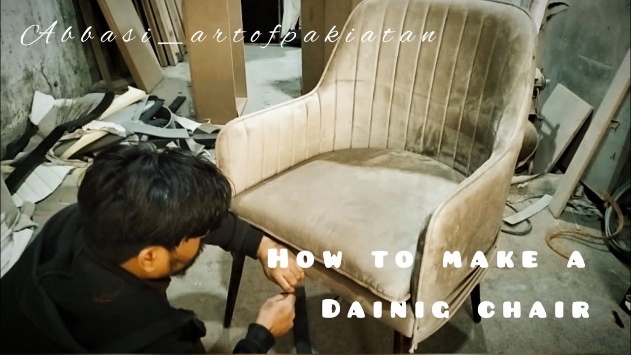 How To Make A Dining Chair and Brown velvet #chair #diy #highlights