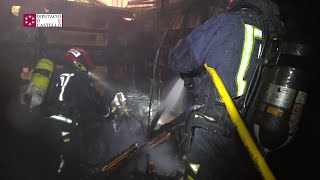 Incendio en un balneario de Oropesa
