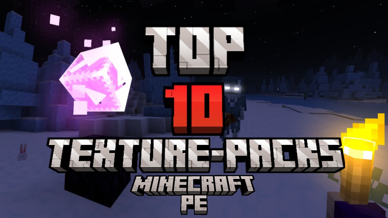 Top 10 Texture Packs Minecraft Bedrock - YouTube