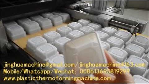 Food Trays Container automatic thermoforming machine four station machine