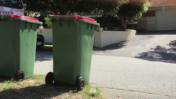 Random photos and videos of garbage bins and garbage trucks