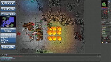 Lets Play Tibia: Power Leveling at Grimvale. (ENG)