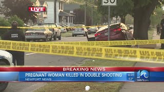 Pregnant woman killed in double shooting overnight
