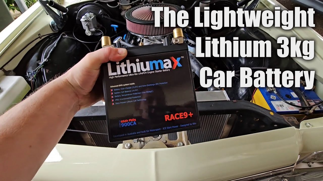 Weight Reductions with Lithiumax Race9+ Lightweight 12v Car Battery