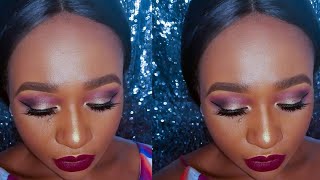 STEP BY STEP EYESHADOW TUTORIAL (Begineer Friendly) || MAKEUP TUTORIAL FOR BLACK WOMEN screenshot 4