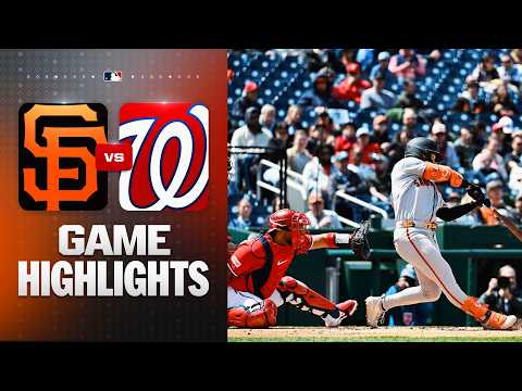 Giants vs. Nationals Game Highlights (4/19/26) | MLB Highlights