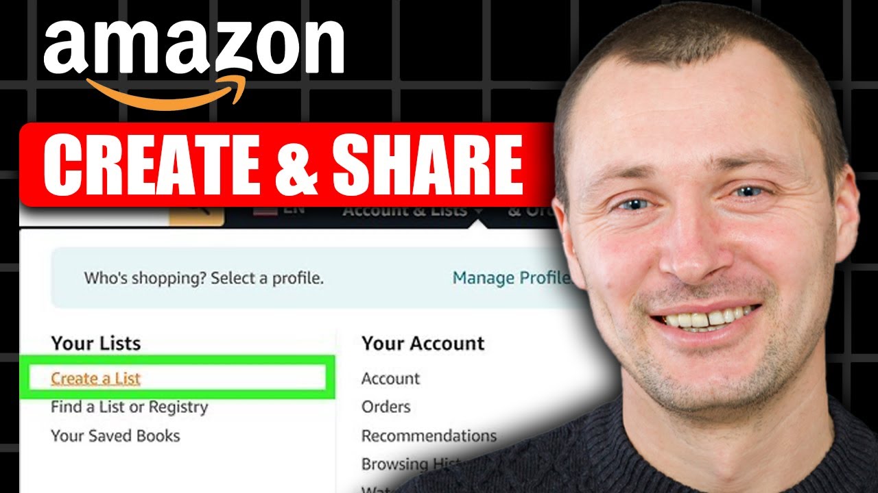 How To Create An Amazon Wishlist And Share It Anywhere - YouTube