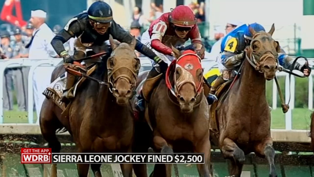 Sierra Leone jockey Tyler Gaffalione fined 2,500 for 'touching a rival