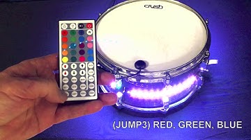 GALAXY DRUM LIGHTS Comet IR LED System Remote Operation Tutorial Video