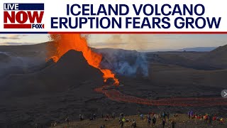 Download Lagu Iceland volcano eruption causes thousands to evacuate, eruption imminent | LiveNOW from FOX MP3