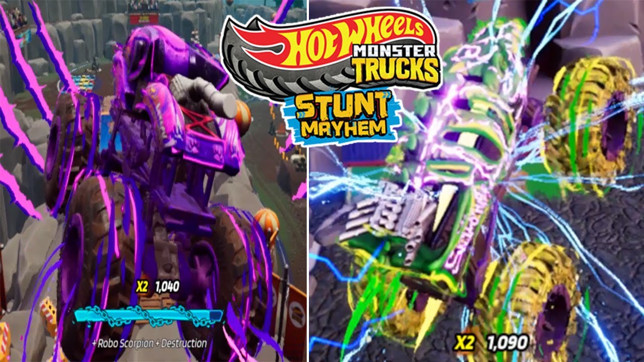 HOT WHEELS MONSTER TRUCKS STUNT MAYHEM All Signature Moves
