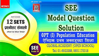 Open School Self Learning Material OPT (i) Population Education