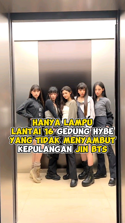 Hanya lampu lantai 16 gedung HYBE yang tidak menyambut Jin BTS #kpop #shorts