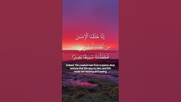 سورة الإنسان - Surah Al-Insan(The Man) | Mishary Rashid Al Alafasy