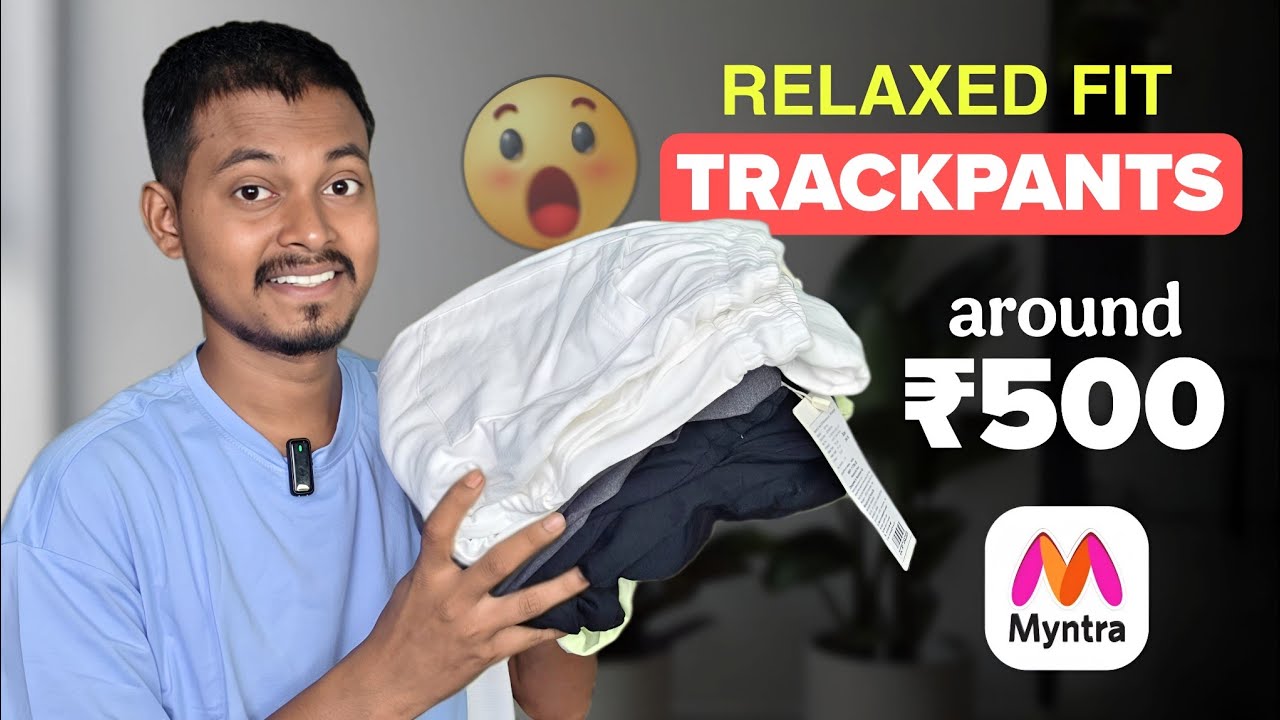 RELAXED FIT TRACKPANTS Ar.₹500 from Myntra