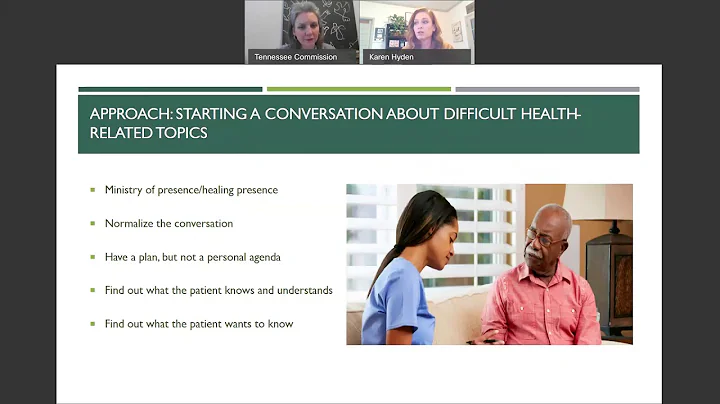 Communication Techniques:  How to Have Difficult Health-Related Conversations by Karen Hyden