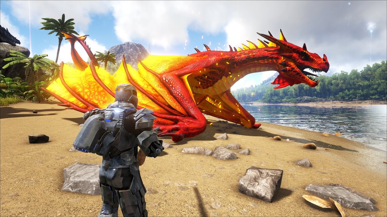 ark survival evolved แผนที่  New  ARK: Survival Evolved - Rồng khủng Dragon và Drake xuất hiện trong Map (The Island)