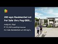 200 sqm Residential Lot For Sale thru Pag-IBIG in Antipolo Rizal