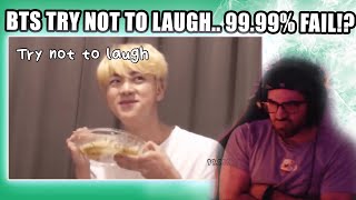 The HARDEST BTS TRY NOT TO LAUGH!? 99.99% Will FAIL!? | Shiki Reacts